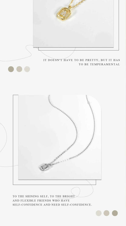 Personalized Initial Necklace in 925 Sterling Silver
