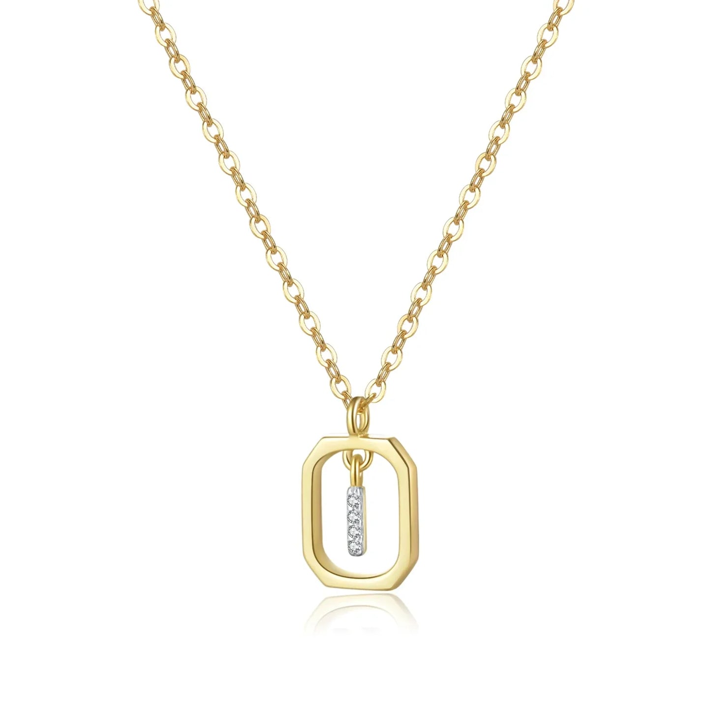 Personalized Initial Necklace in 925 Sterling Silver