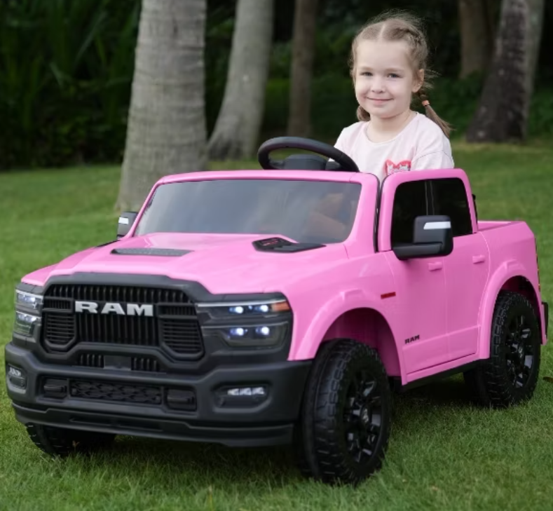 2026 Dodge Ram Kids Ride On Car 24V 2 Seater with Remote Control