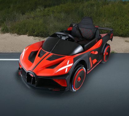 2026 Bugatti Power Wheels 12V Kids Ride On Car with Remote Control and Light Up Wheels