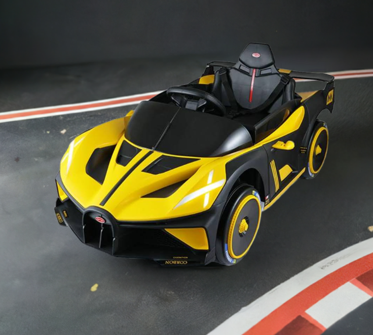 2026 Bugatti Power Wheels 12V Kids Ride On Car with Remote Control and Light Up Wheels