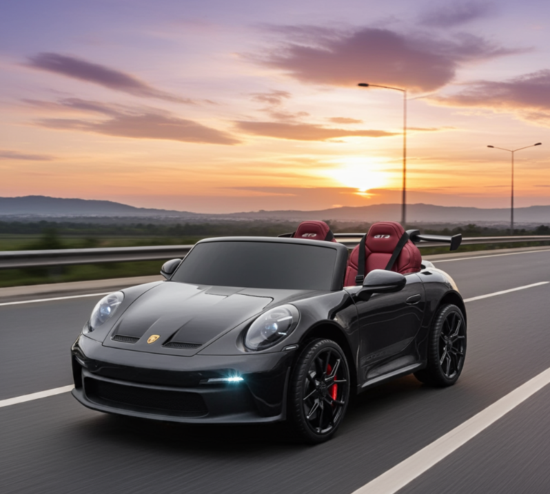 2026 24V Porsche 911 GT3 Kids Ride On Car with NEW Silent Motor for Ultimate Fun