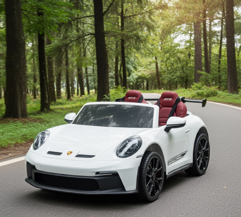 2026 24V Porsche 911 GT3 Kids Ride On Car with NEW Silent Motor for Ultimate Fun