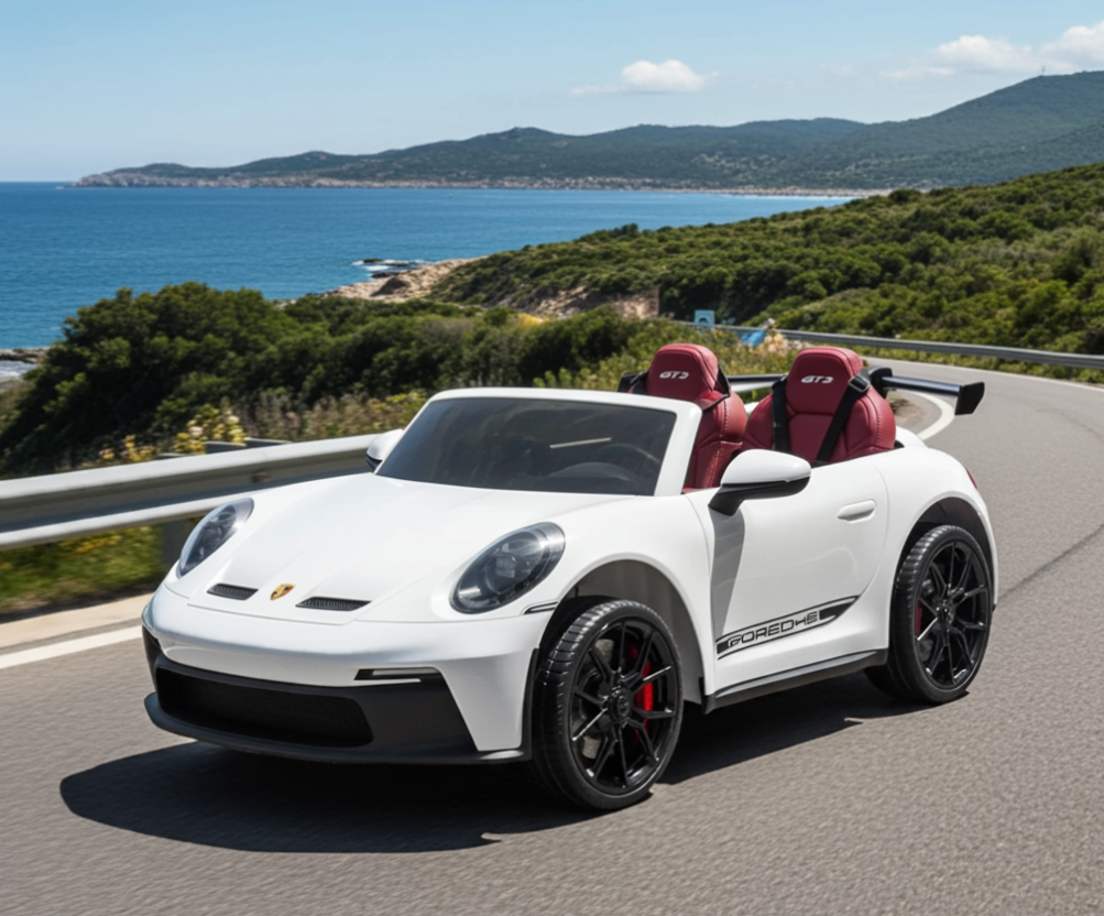 2026 24V Porsche 911 GT3 Kids Ride On Car with NEW Silent Motor for Ultimate Fun