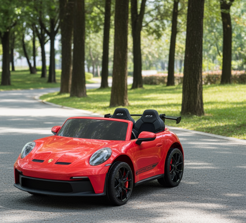 2026 24V Porsche 911 GT3 Kids Ride On Car with NEW Silent Motor for Ultimate Fun