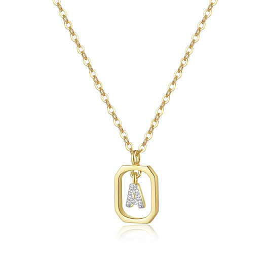 Personalized Initial Necklace in 925 Sterling Silver