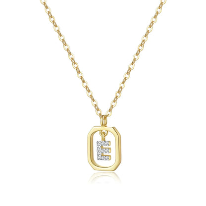 Personalized Initial Necklace in 925 Sterling Silver