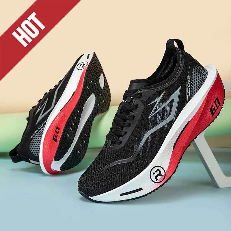 Running Shoes Carbon Board Profession Marathon Men Sports Breathable Lightweight Women's Comfortable Athletic Nonskid Sneakers