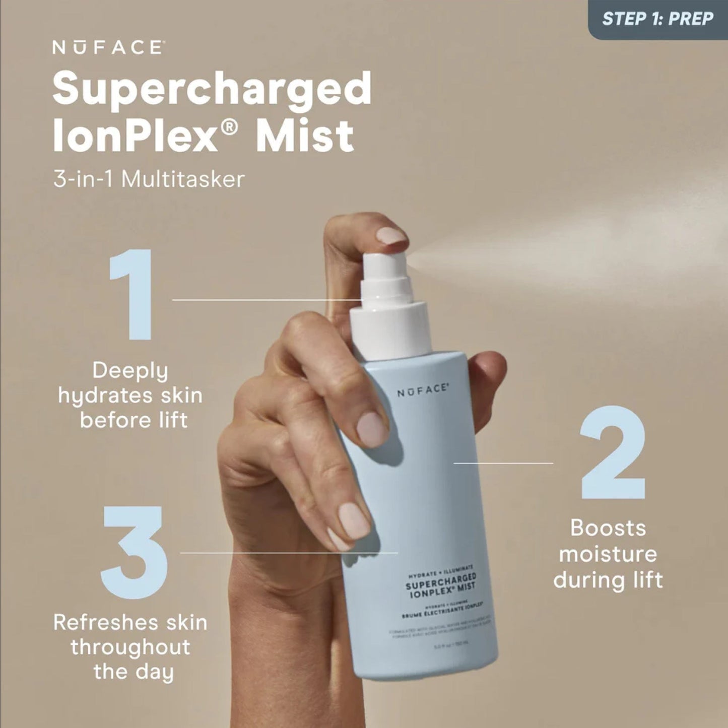NuFACE Supercharged IonPlex® Facial Mist
