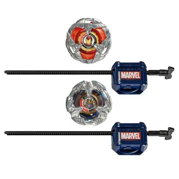 Beyblade X Marvel Collab Iron Man 4-80B vs. Thanos 4-60B Multipack Set - Exclusive