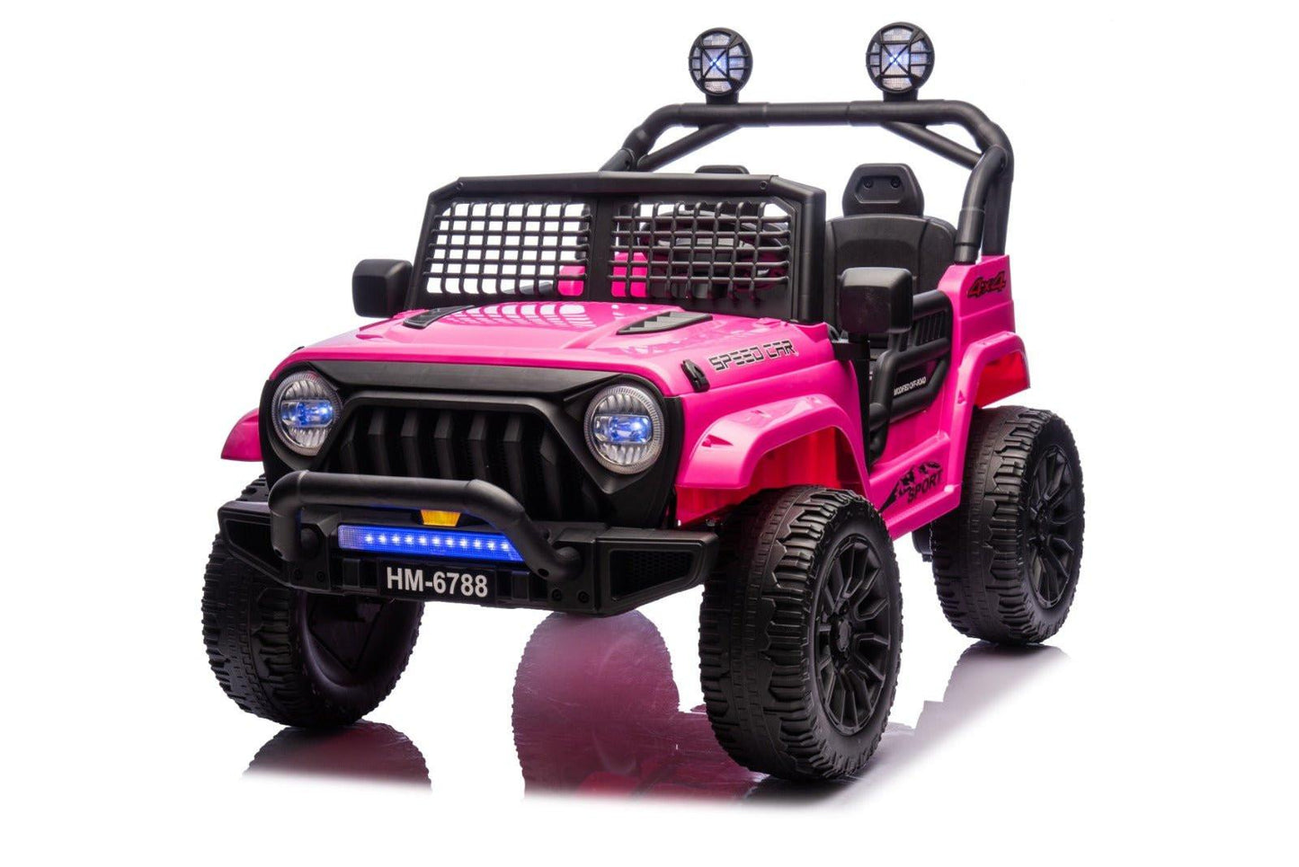 Pink 24V TrailX 2-Seater 24V 4X4/AWD Kids Ride on UTV Buggy W/ EVA Rubber Wheels, Music & RC