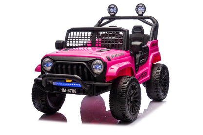 Pink 24V TrailX 2-Seater 24V 4X4/AWD Kids Ride on UTV Buggy W/ EVA Rubber Wheels, Music & RC