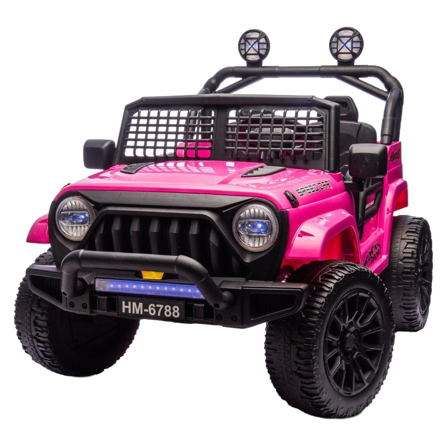 Pink 24V TrailX 2-Seater 24V 4X4/AWD Kids Ride on UTV Buggy W/ EVA Rubber Wheels, Music & RC