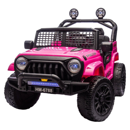 Pink 24V TrailX 2-Seater 24V 4X4/AWD Kids Ride on UTV Buggy W/ EVA Rubber Wheels, Music & RC