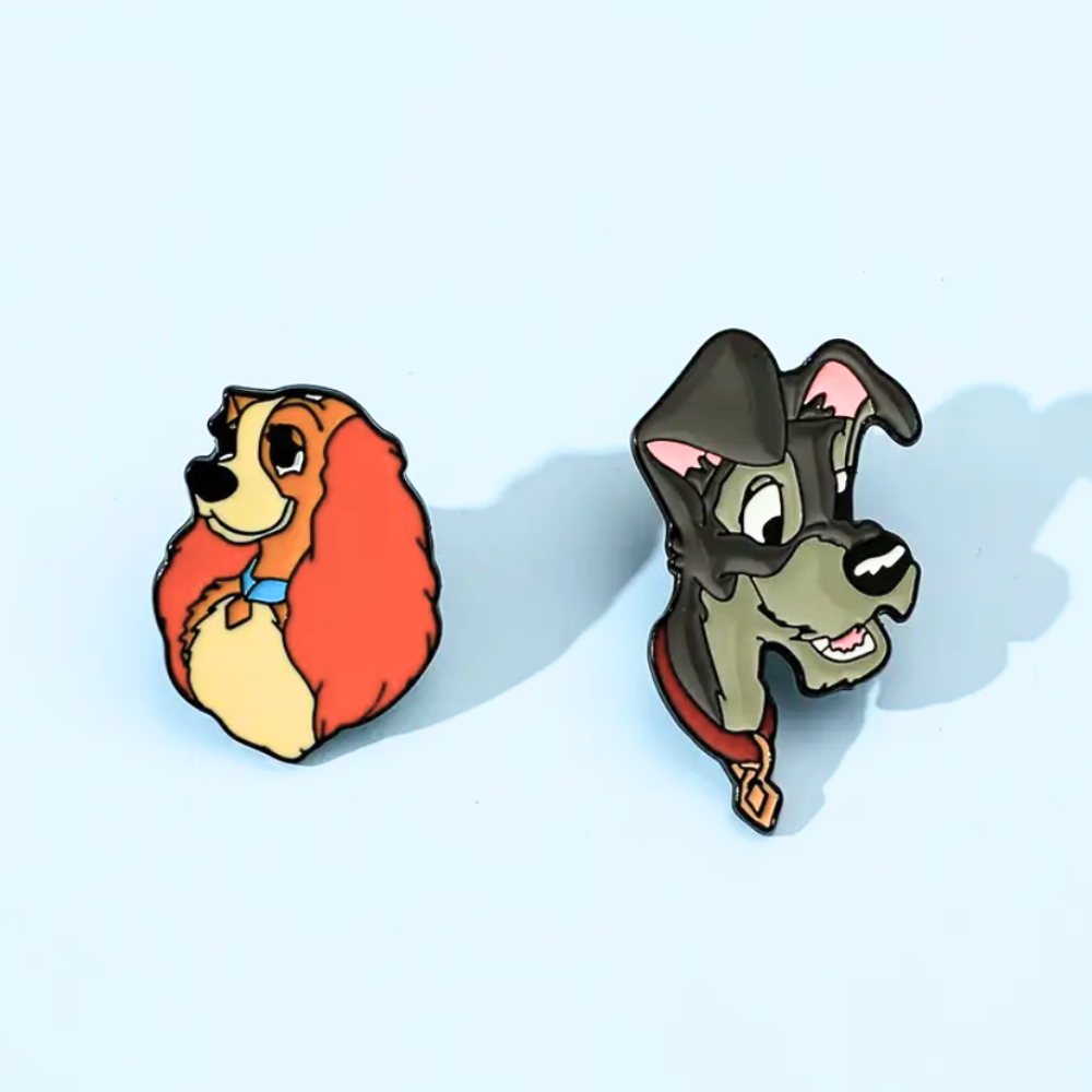 Tramp Dog Collectible Pin - Adorable Enamel Pin for Dog Lovers