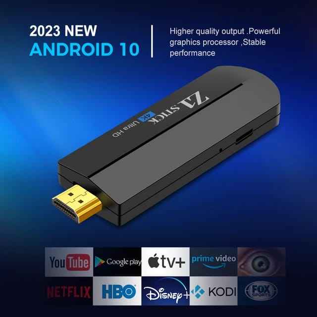 Android 11 TV Stick 4K - HDMI, WiFi, Voice Remote, USB Port - Stream Live TV, Sports & Movies with Stalker, Xtream Code, Ministra, M3U Playlist