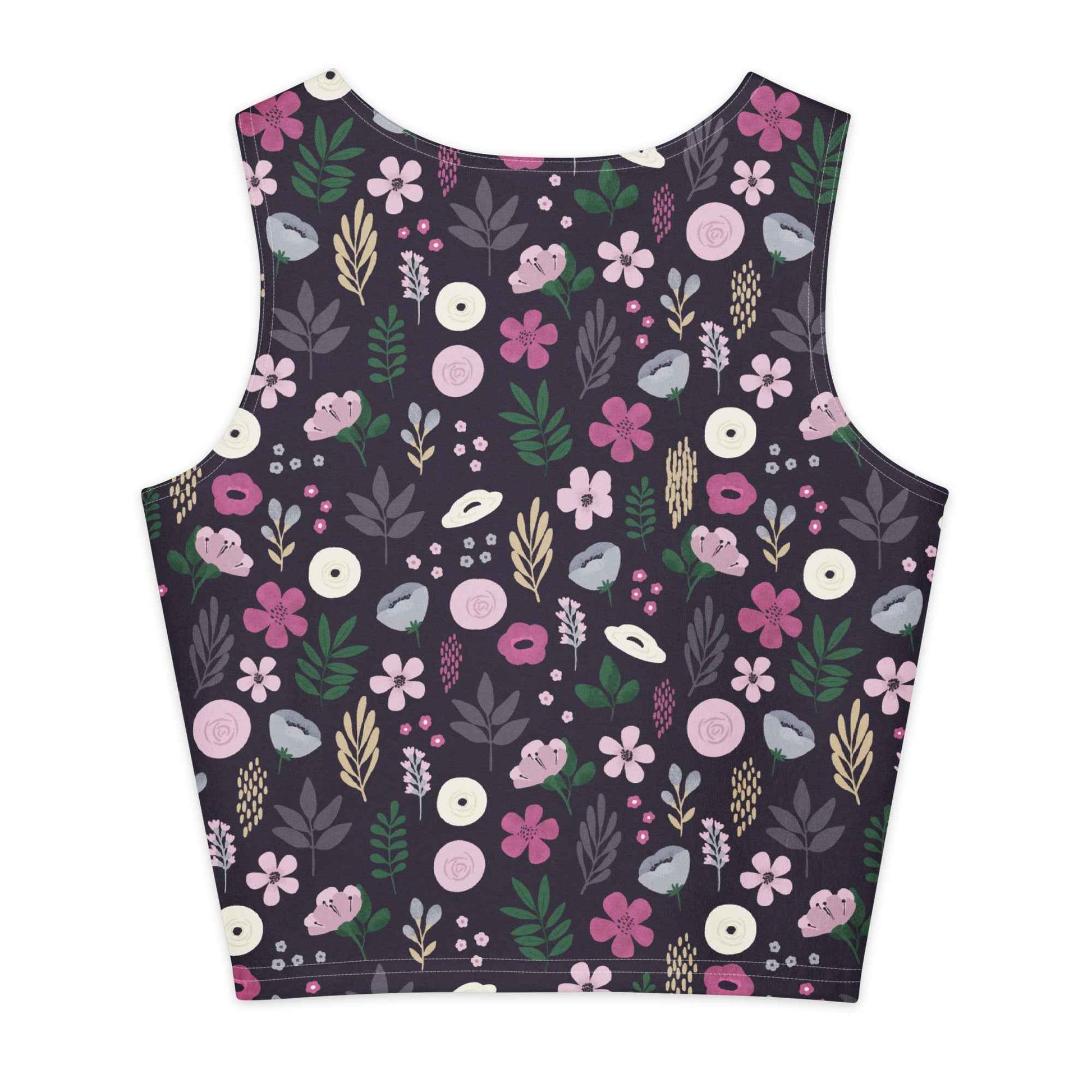 Berry Blossom Fields Cotton crop top