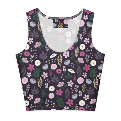 Berry Blossom Fields Cotton crop top