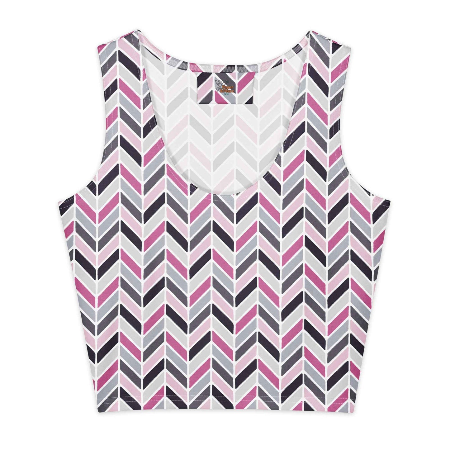 Rose Quartz Pathways Cotton crop top