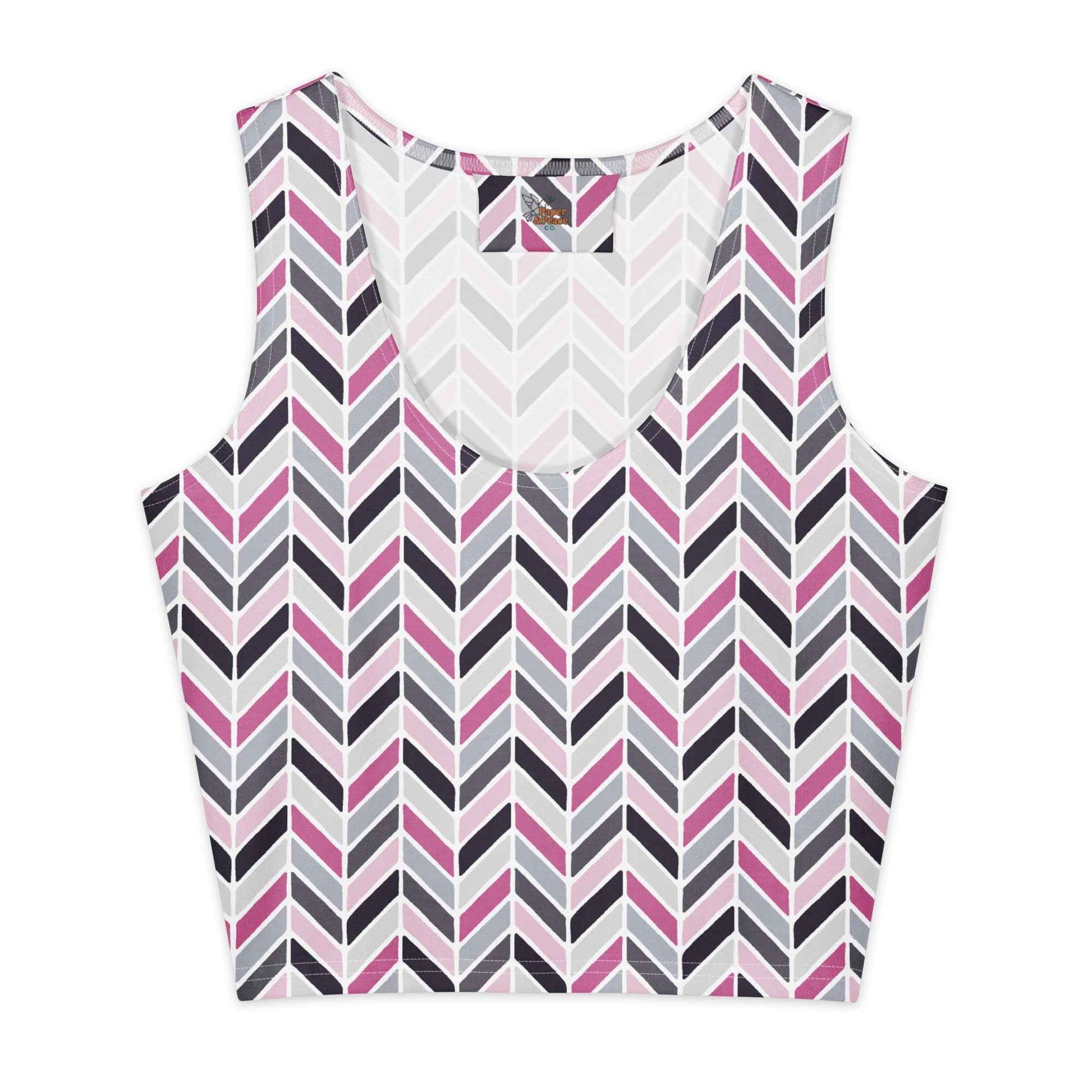 Rose Quartz Pathways Cotton crop top