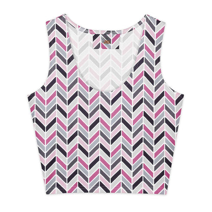 Rose Quartz Pathways Cotton crop top
