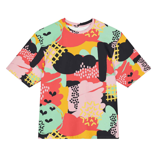 Abstract Joyride Oversized cotton t-shirt