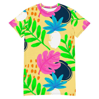 Soft Summer Garden T-shirt dress