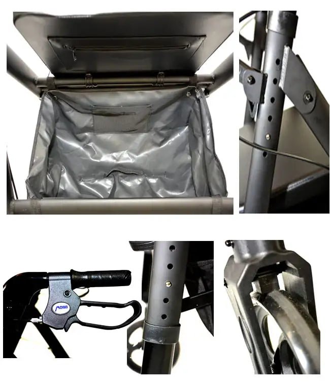 Aluminum Folding Bariatric Rollator