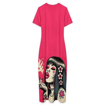 Pink Diesel Midi Dress - Chic Bodycon Style for Effortless Elegance