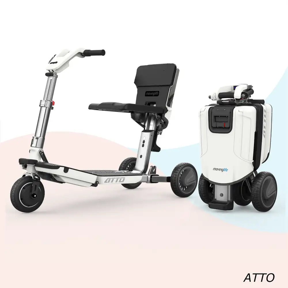 Moving Life ATTO Mobility Scooter ML-AT-0100-B2 | Foldable Travel Electric Scooter Canada