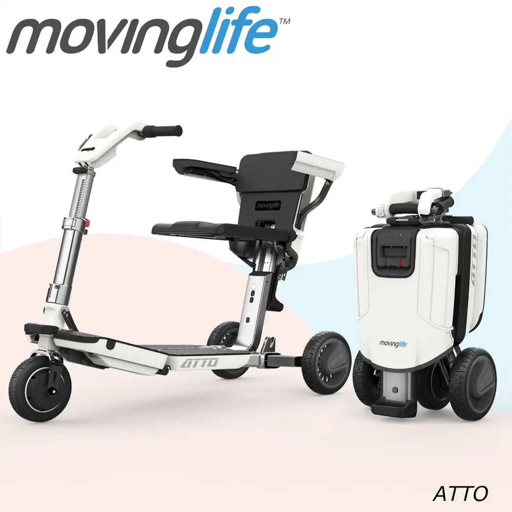 Moving Life ATTO Mobility Scooter ML-AT-0100-B2 | Foldable Travel Electric Scooter Canada