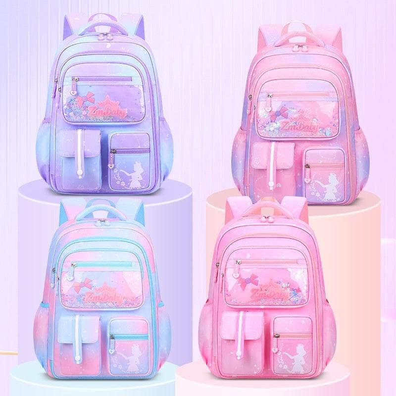 Children’s Cartoon School Bag – Load-Reducing Backpack