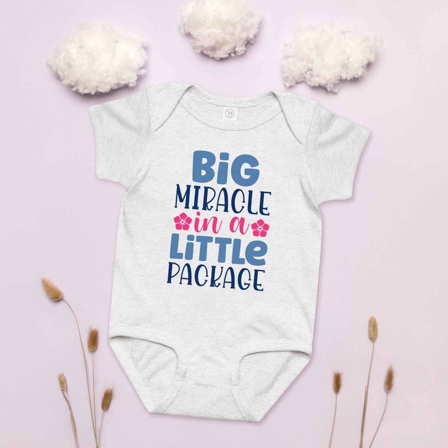 Tiny But Mighty Miracle Baby Onesie