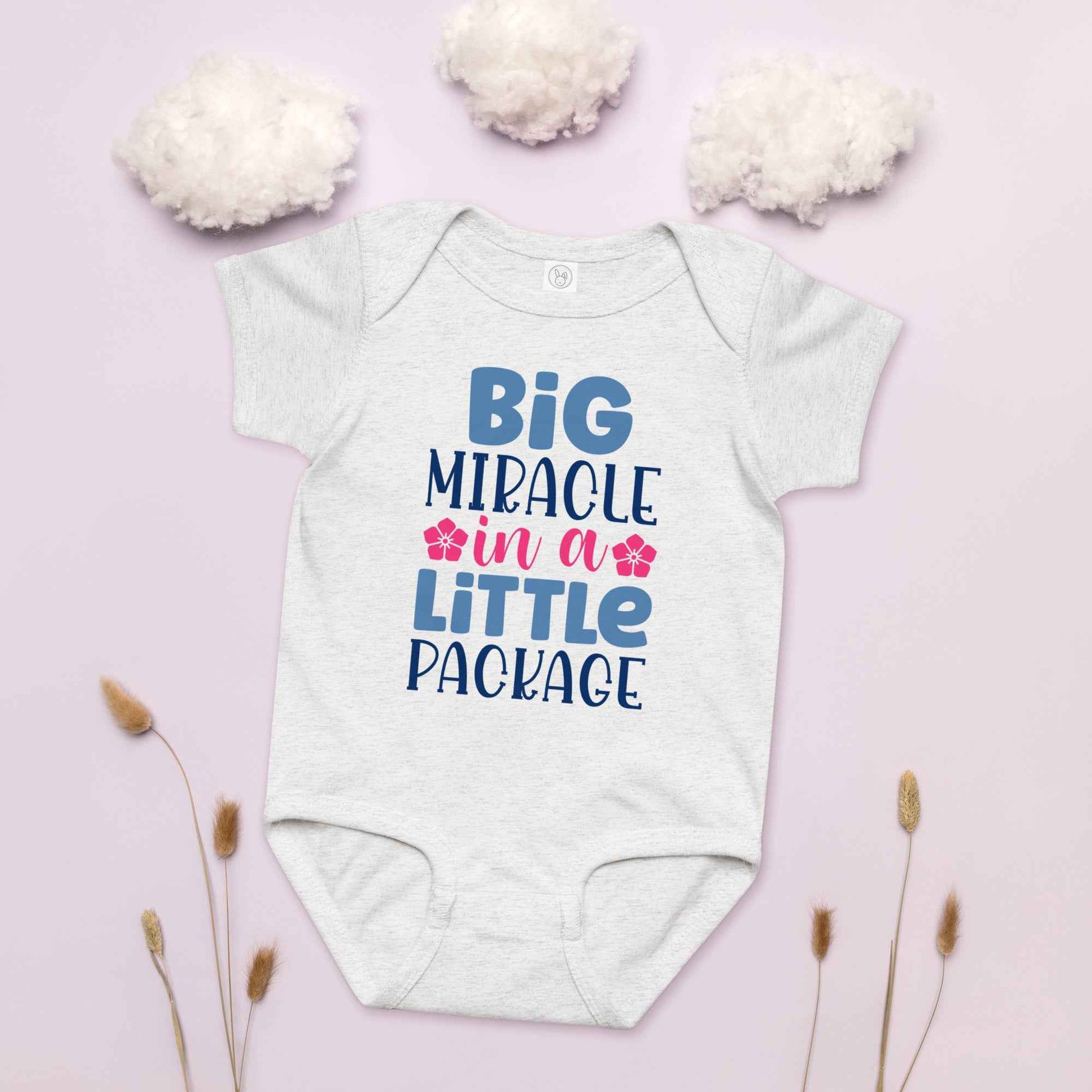 Tiny But Mighty Miracle Baby Onesie