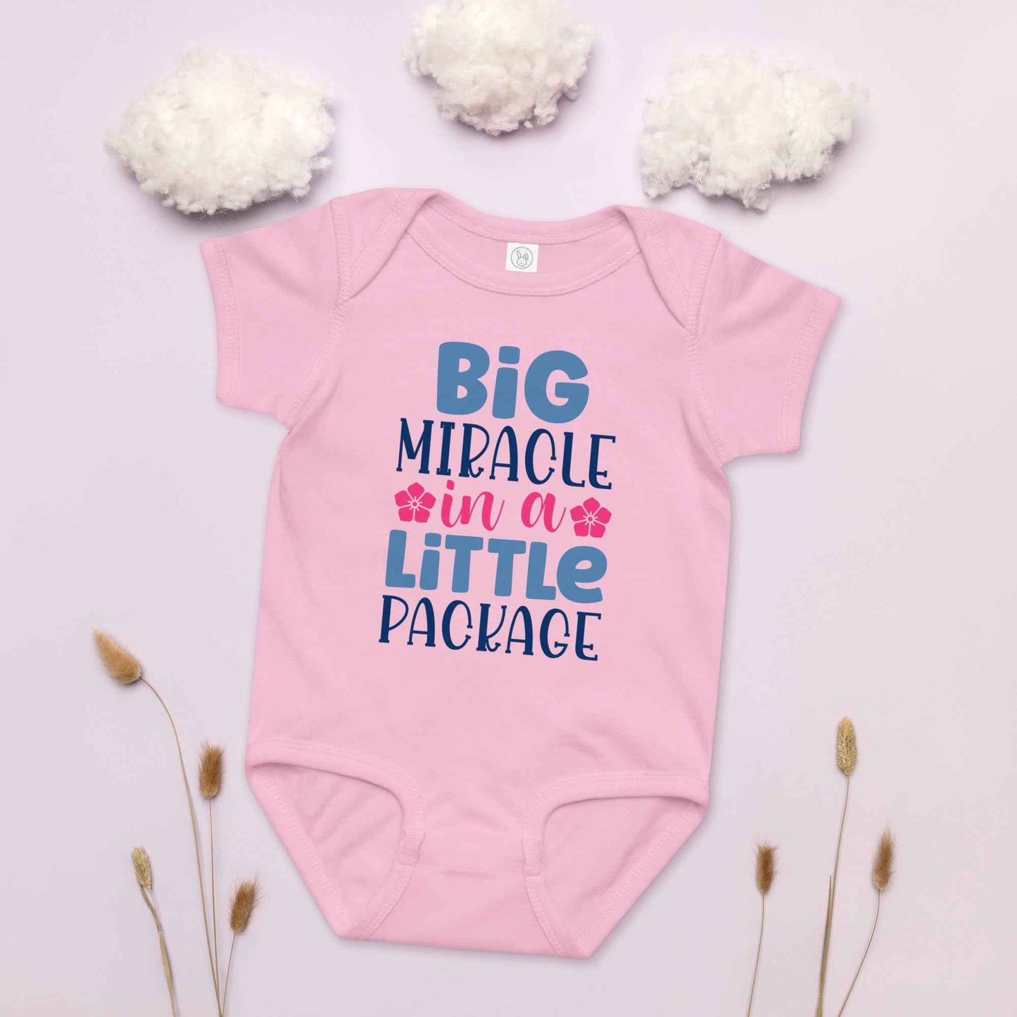 Tiny But Mighty Miracle Baby Onesie