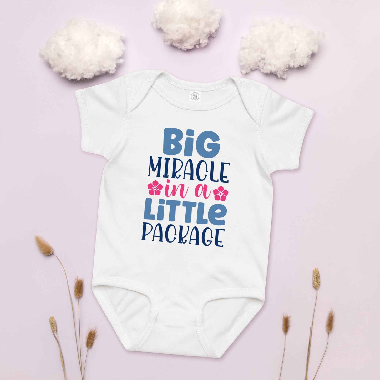 Tiny But Mighty Miracle Baby Onesie