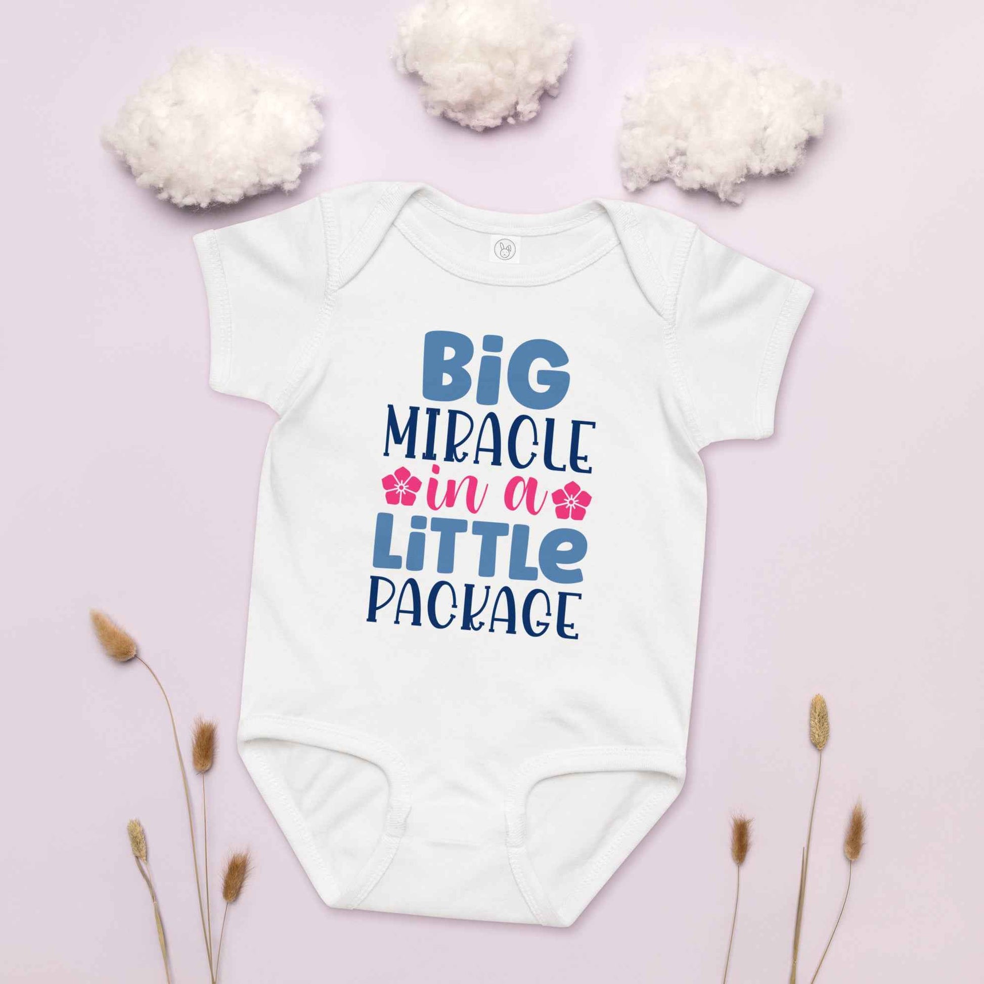 Tiny But Mighty Miracle Baby Onesie
