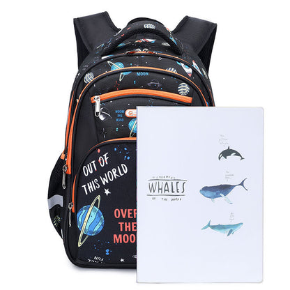 Kids Space Rocket School Backpack – Large Capacity 16" Primary School Bag