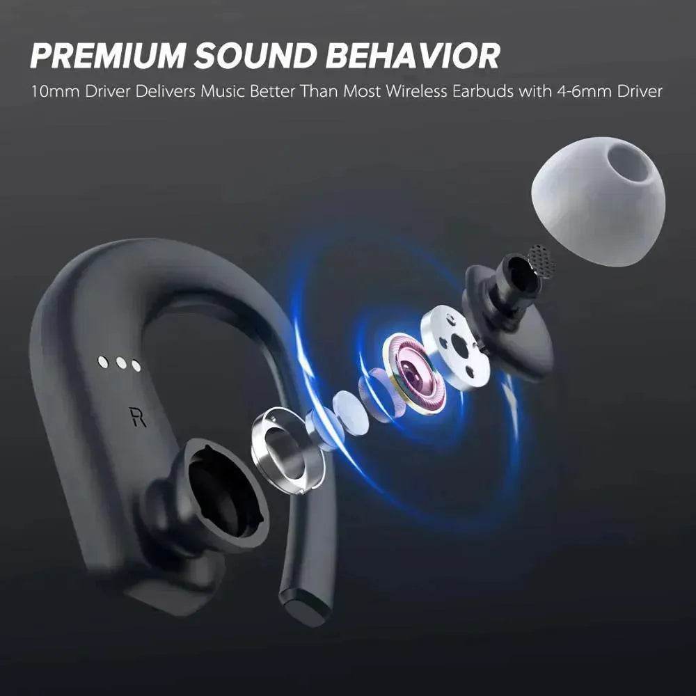 Wireless sports headphones