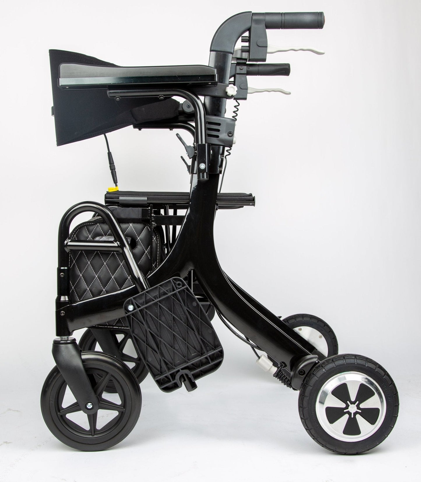 EZee Life CH4077 Folding Electric Rollator with Seat | 4-in-1 Power Assist Walker Canada
