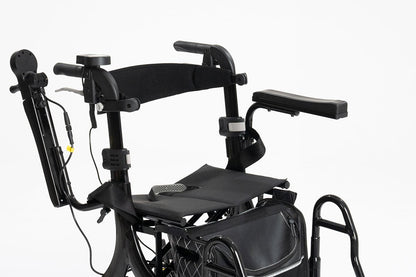 EZee Life CH4077 Folding Electric Rollator with Seat | 4-in-1 Power Assist Walker Canada