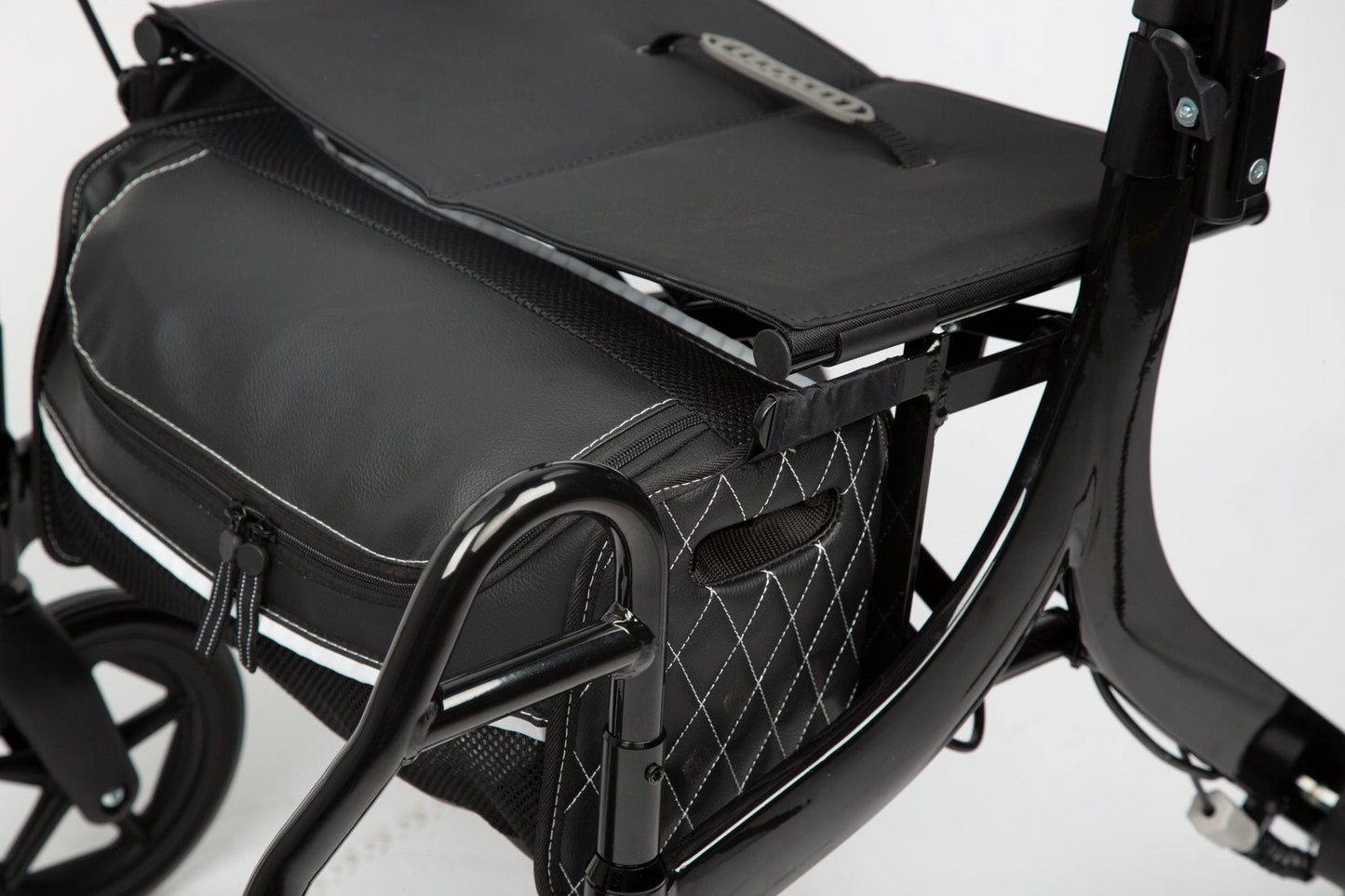 EZee Life CH4077 Folding Electric Rollator with Seat | 4-in-1 Power Assist Walker Canada