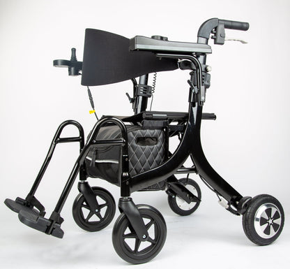EZee Life CH4077 Folding Electric Rollator with Seat | 4-in-1 Power Assist Walker Canada