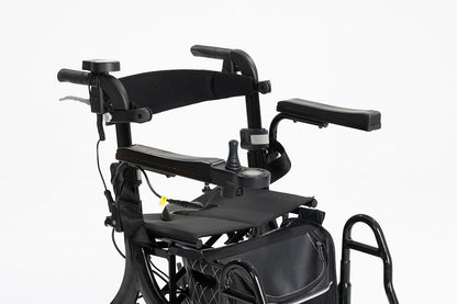 EZee Life CH4077 Folding Electric Rollator with Seat | 4-in-1 Power Assist Walker Canada