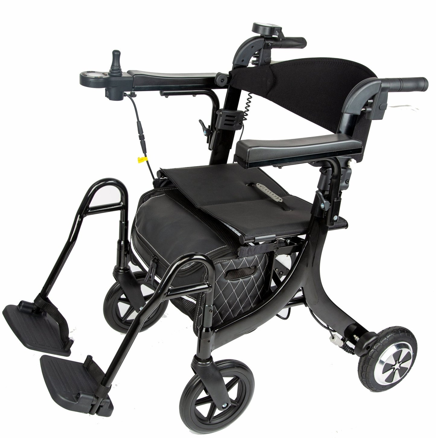 EZee Life CH4077 Folding Electric Rollator with Seat | 4-in-1 Power Assist Walker Canada