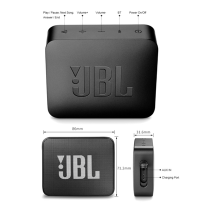 IPX7 Waterproof JBL GO 2 Speaker - Wireless Bluetooth Speaker for Outdoor Use