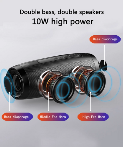 Wireless Bluetooth Stereo Speaker with LED Light for Ultimate Sound Experience