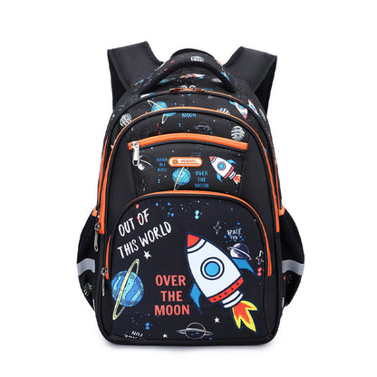 Kids Space Rocket School Backpack – Large Capacity 16" Primary School Bag
