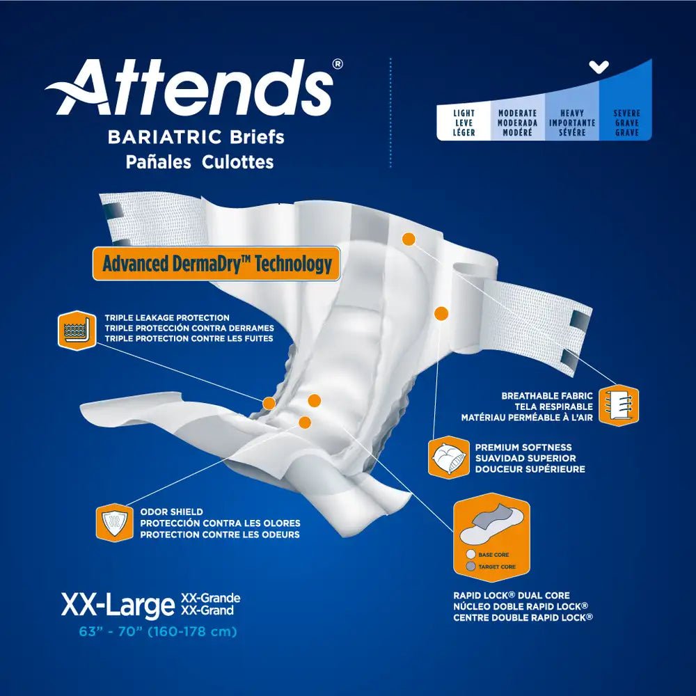 DD50 XXL Bariatric Briefs