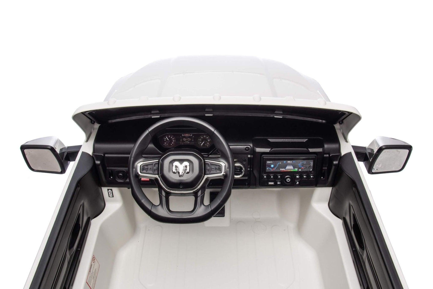 White Complete Edition XXL 2-Seater 4x4 RAM 3500 Ride-On Truck